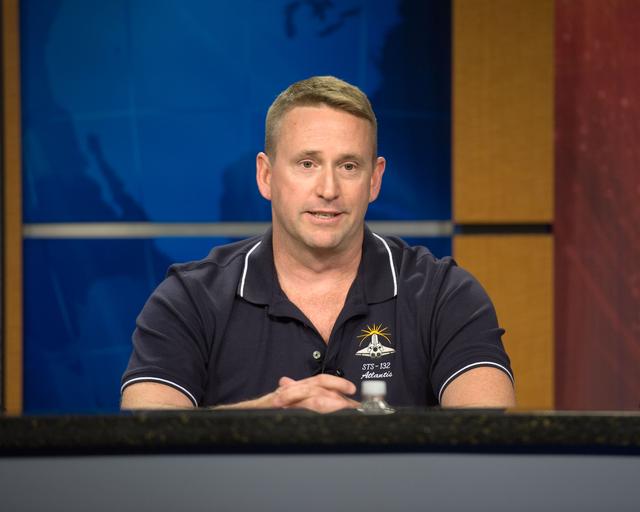 NASA image: STS-132 press conference