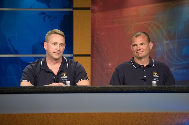 NASA image: STS-132 press conference