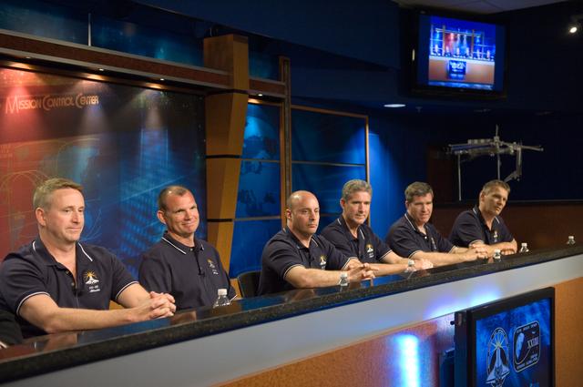 NASA image: STS-132 press conference
