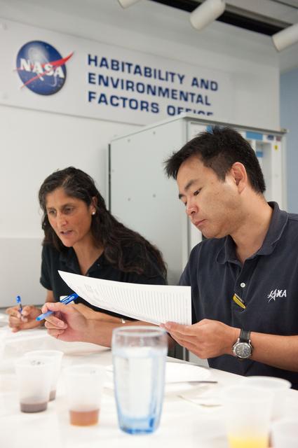 NASA image: Expedition 32 crew members Sunita Williams and Akihiko Hoshide 