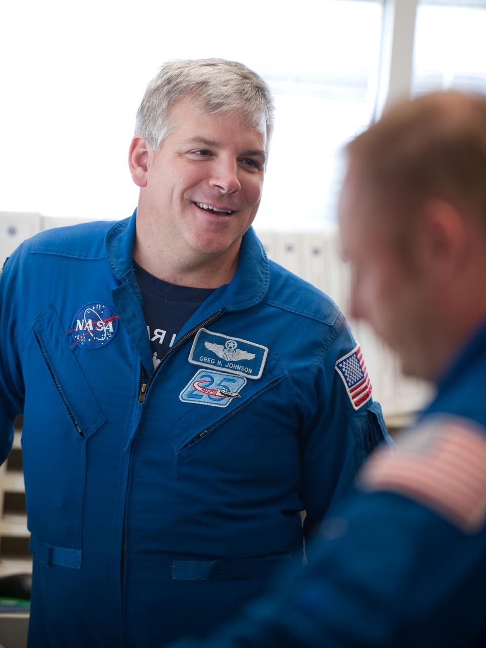 JSC2010-E-119533 (25 Aug. 2010) --- NASA astronaut Gregory H. Johnson, STS-134 pilot, is pictured in the check-out facility at Ellington Field near NASA's Johnson Space Center prior to a familiarization flight in NASA T-38 trainer jets. Photo credit: NASA or National Aeronautics and Space Administration