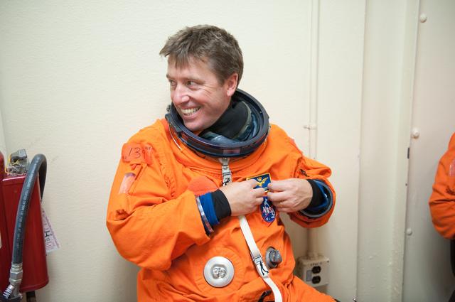 NASA image: STS-134 crew training in fixed based simulator