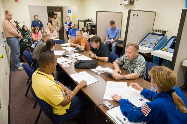 NASA image: STS-133 crew during CCTII PRL IN/EG 91020 training