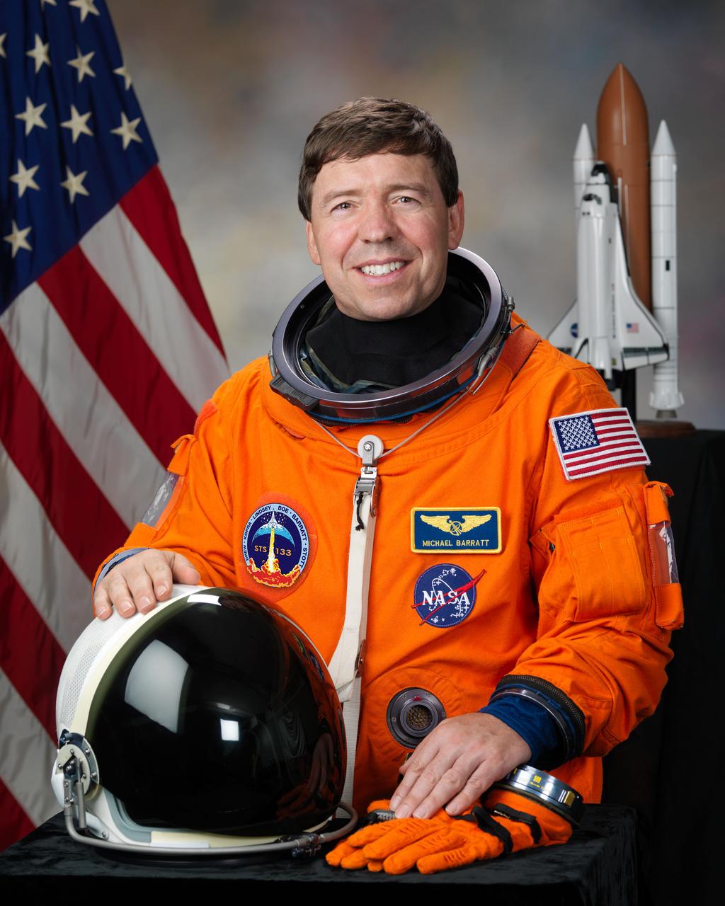 Official Astronaut Portrait of STS-133 crew member Mike Barratt.  Photo Date: July 13, 2010.  Location: Building 8 - Room 272, Photo Studio.  Photographer: Robert Markowitz.