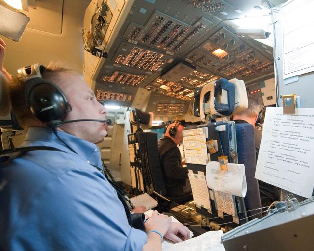 NASA image: STS-134 crew commander Mark Kelly and some of his crew (Fincke, Vittori, Johnson)