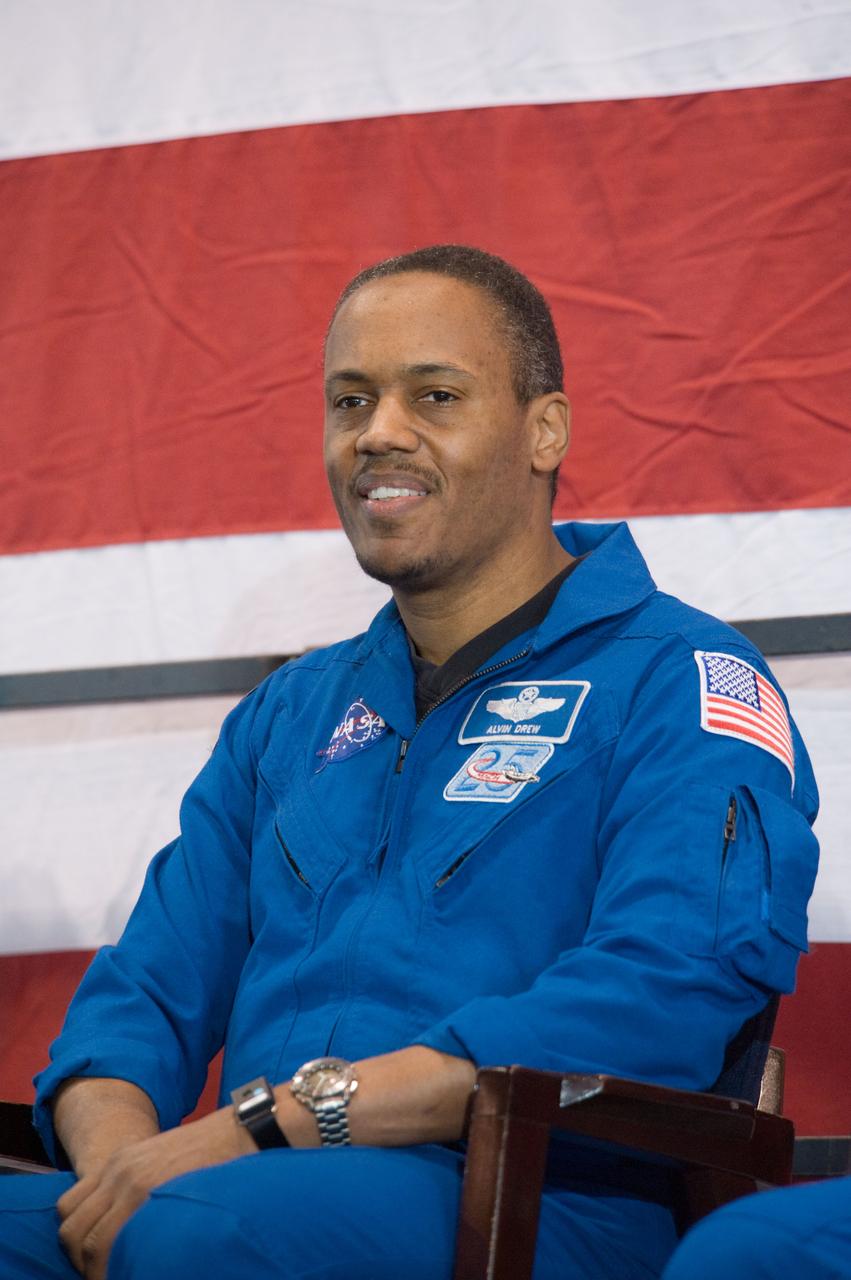 STS-133 crew return ceremony to Ellington Field.  Photo Date: March 10, 2011.  Location: Ellington Field - Hangar 276.  Photographer: Robert Markowitz.