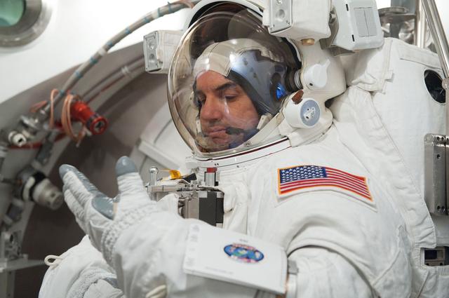NASA image: SSATA Crew Training and EMU Verification for STS-135 astronaut Rex Walheim    