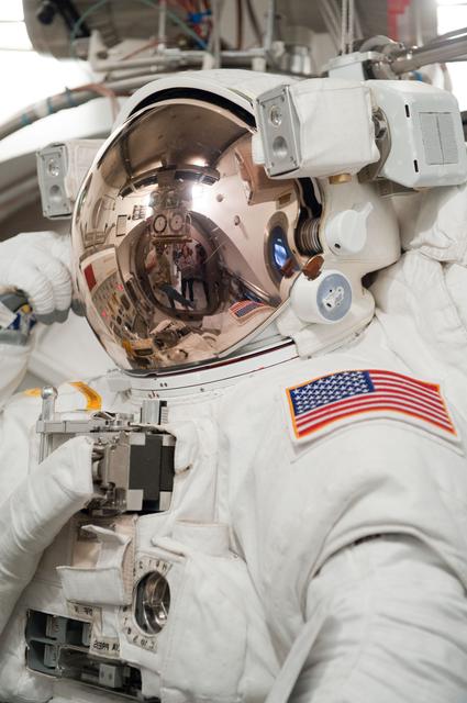 NASA image: SSATA Crew Training and EMU Verification for STS-135 astronaut Rex Walheim    