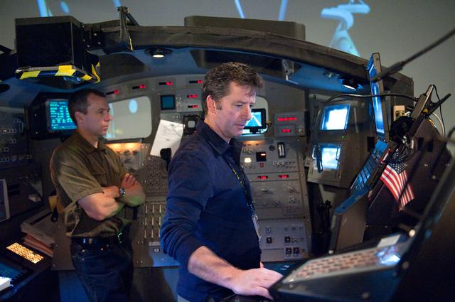 NASA image: STS-134 crew during PDRS PRF ADV (AMS) traiining