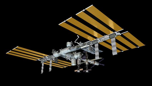 NASA image: Current Configurations of ISS for use on HSF