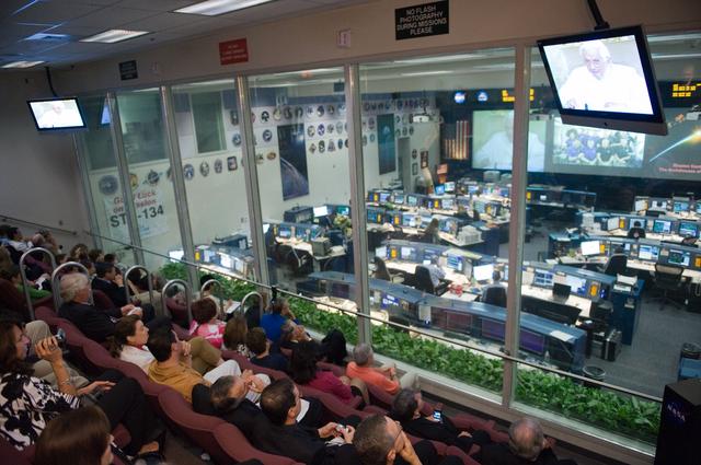 NASA image: MCC Guest Viewing Program of Pope Benedict XVI's call to the ISS/STS-134 crew.