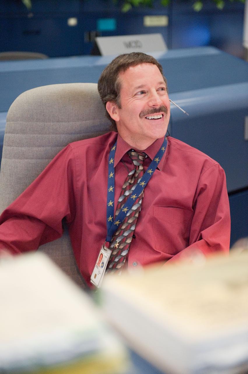 JSC2011-E-047777 (23 May 2011) --- Flight director Rick LaBrode is pictured at his console in the space shuttle flight control room in the Mission Control Center at NASA's Johnson Space Center during STS-134 flight day eight activities. Photo credit: NASA