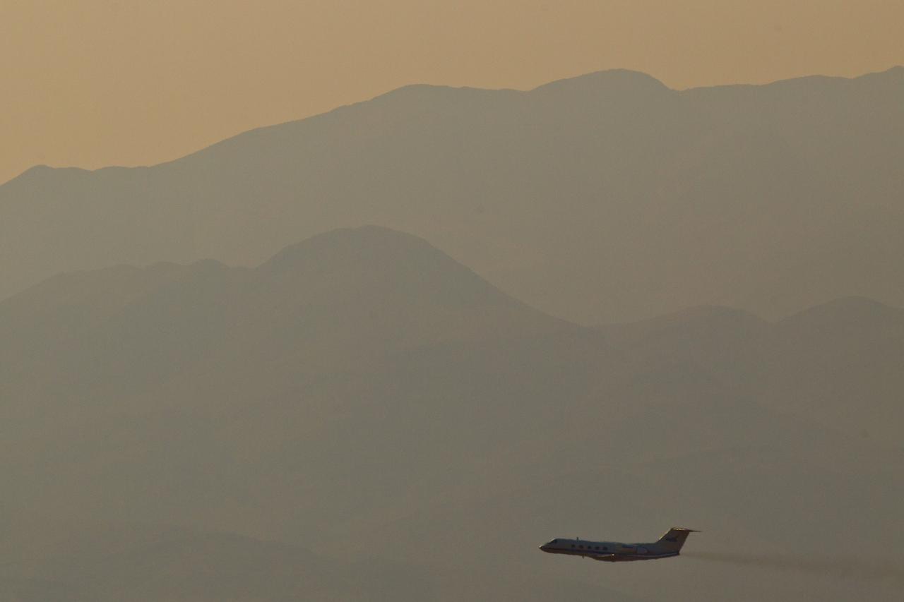 JSC2011-E-059510 (14 June 2011) --- A shuttle training aircraft takes off from NASA?s Johnson Space Center's El Paso Forward Operating Location on June 14, 2011, in El Paso. The Shuttle Training Aircraft or STA is a modified Grumman Gulfstream 2 aircraft that duplicates the space shuttle's handling qualities to allow astronauts to simulate shuttle landings. Since the beginning of the shuttle program over 100,000 landing simulations have been performed from the El Paso location at the nearby White Sands Space Harbor. Photo credit: NASA Photo/Houston Chronicle, Smiley N. Pool