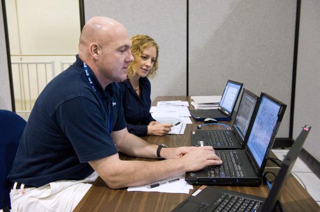 NASA image: Expedition 30 crew member and ESA astronaut Andre Kuipers training in SSTF