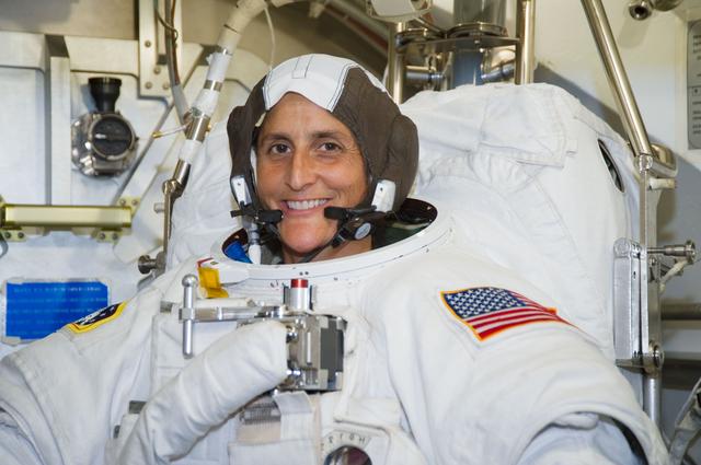 NASA image: Expedition 32 crew member Sunita Williams during her EMU Training and Certification