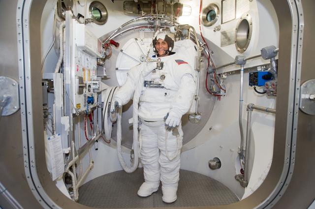 NASA image: Expedition 32 crew member Sunita Williams during her EMU Training and Certification
