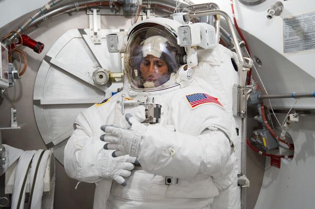 NASA image: Expedition 32 crew member Sunita Williams during her EMU Training and Certification
