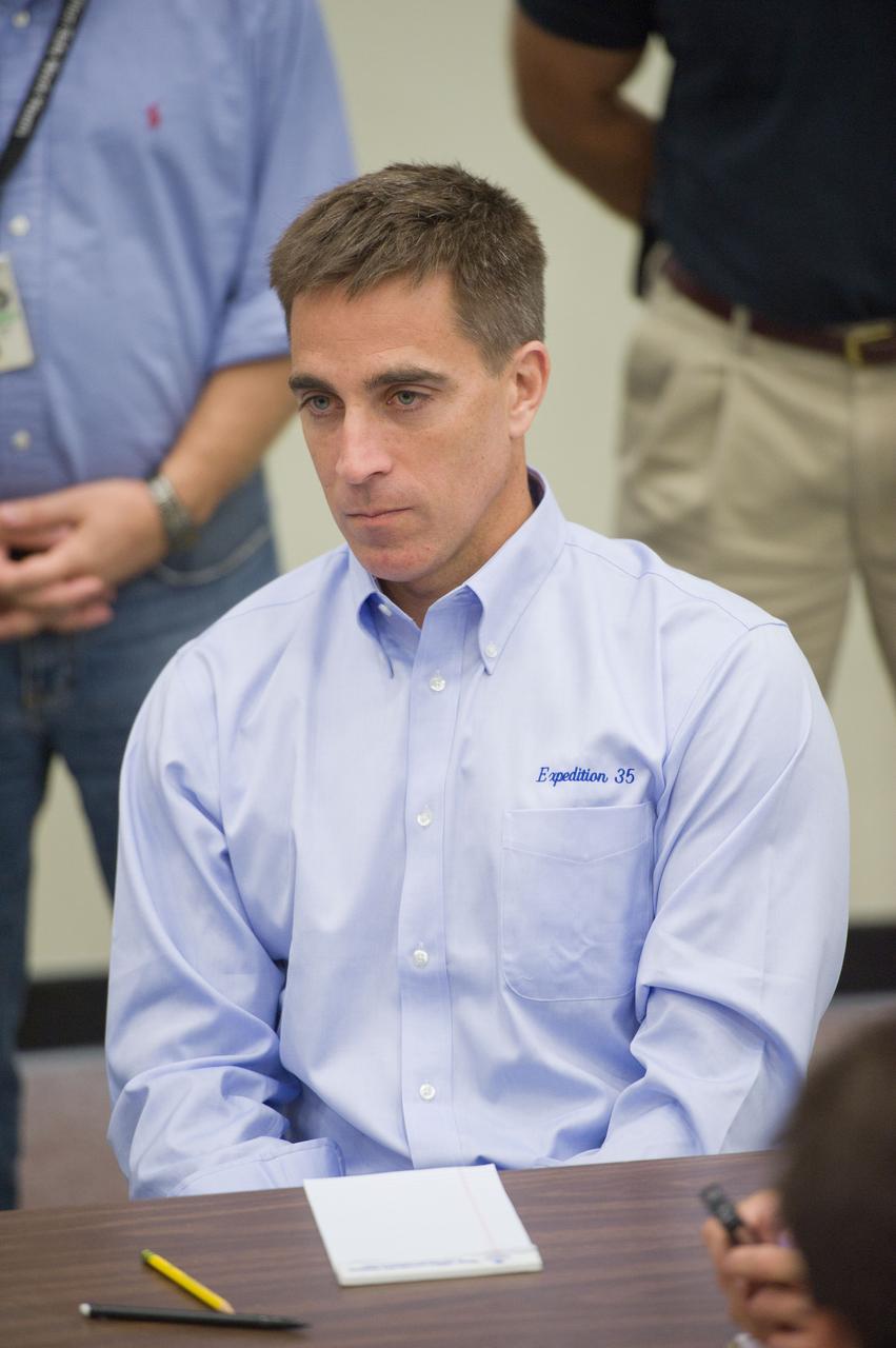 Emergency Scenarios training for the joint Soyuz 33 and Soyuz 34 crew training (Expedition 35).  Photo Date: August 2, 2012.  Location: Bldg. 9NW - ISS Mockups.  Photographer: Robert Markowitz