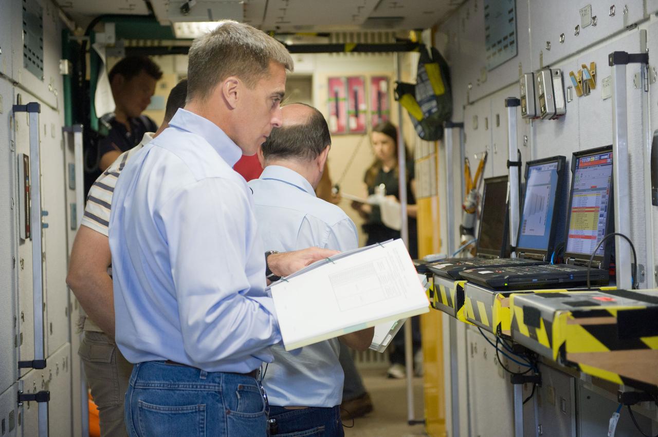 Emergency Scenarios training for the joint Soyuz 33 and Soyuz 34 crew training (Expedition 35).  Photo Date: August 2, 2012.  Location: Bldg. 9NW - ISS Mockups.  Photographer: Robert Markowitz