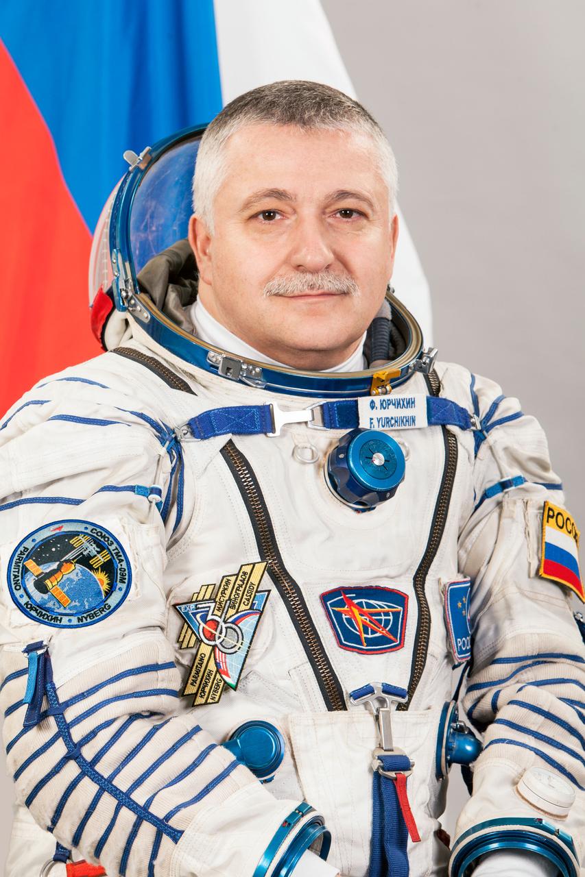 JSC2013-E-026155 (April 2013) --- Russian cosmonaut Fyodor Yurchikhin, Expedition 36/37. Photo credit: Gagarin Cosmonaut Training Center