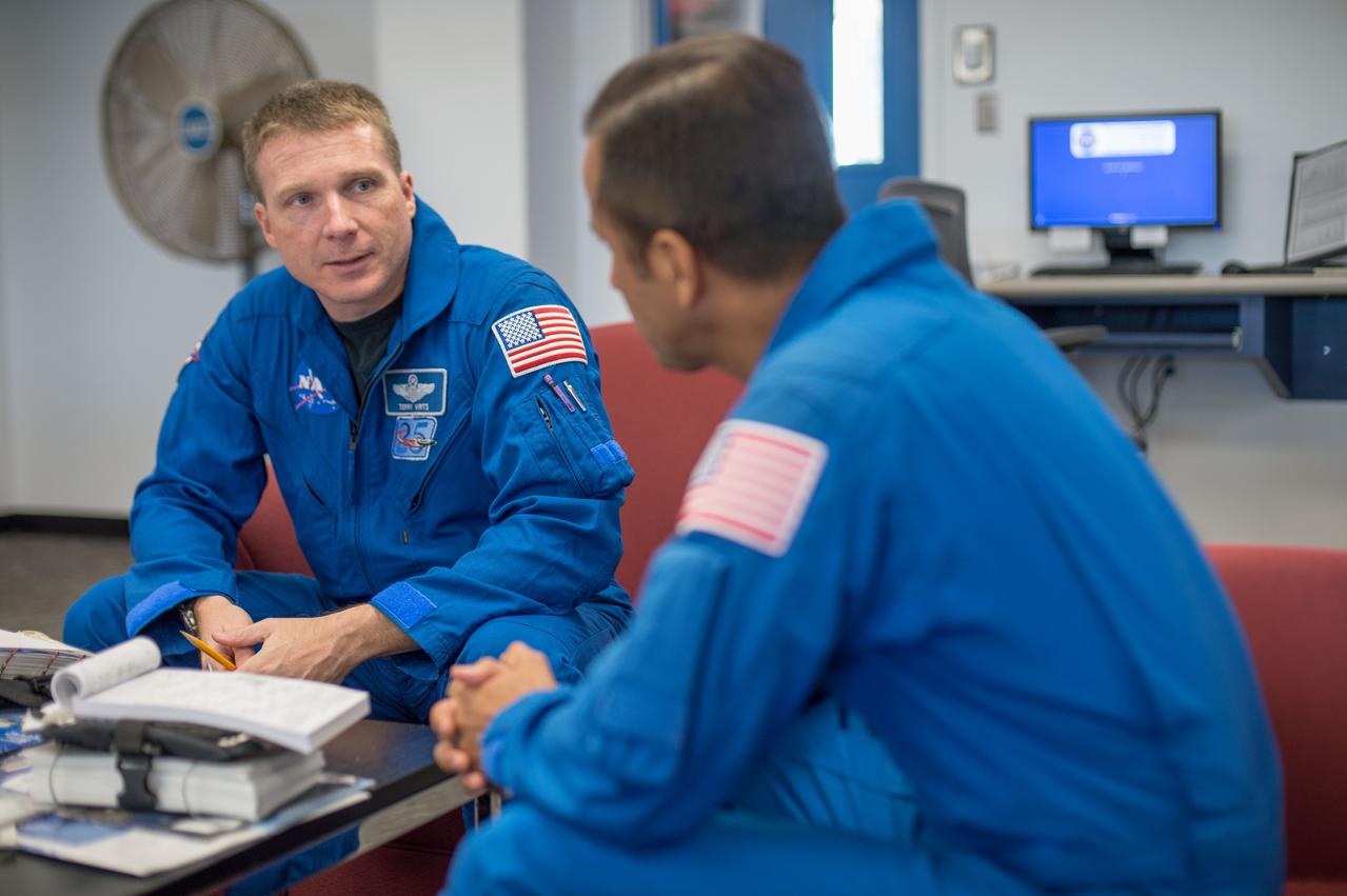 Expedition 43 Commander (Soyuz 41) astronaut Terry Virts during his T-38 Ops flight at Ellington Field. Photo Date: October 22, 2013. Location: Ellington Field - Hangar 276. Photographer: Robert Markowitz