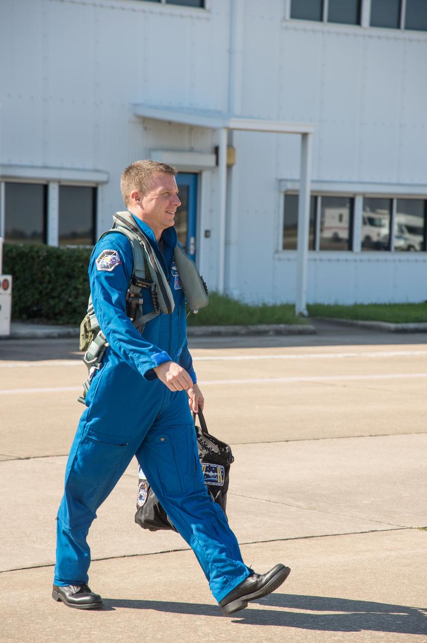 Expedition 43 Commander (Soyuz 41) astronaut Terry Virts during his T-38 Ops flight at Ellington Field. Photo Date: October 22, 2013. Location: Ellington Field - Hangar 276. Photographer: Robert Markowitz