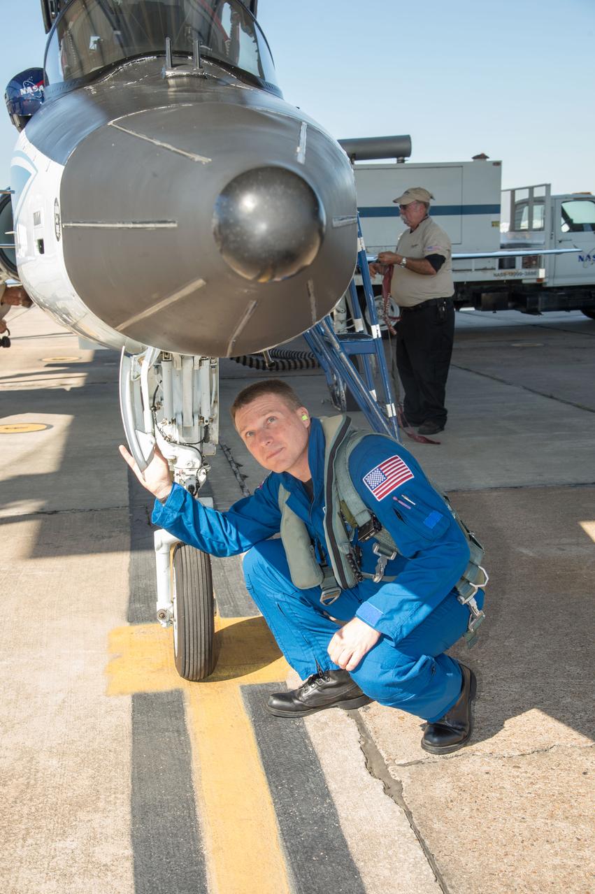 Expedition 43 Commander (Soyuz 41) astronaut Terry Virts during his T-38 Ops flight at Ellington Field. Photo Date: October 22, 2013. Location: Ellington Field - Hangar 276. Photographer: Robert Markowitz