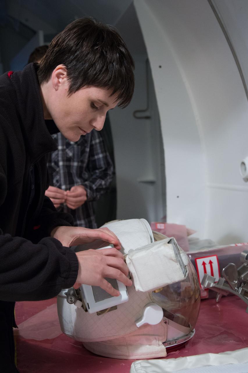 Date: 07-14-14 Location: Bldg 7, SSATA Subject:  SSATA Crew Training for Increment-41 ESA astronaut Samantha Cristoforetti Photographer: James Blair