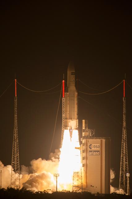 NASA image: VA219  Ariane 5 ES with ATV-5 Georges Lemaître
