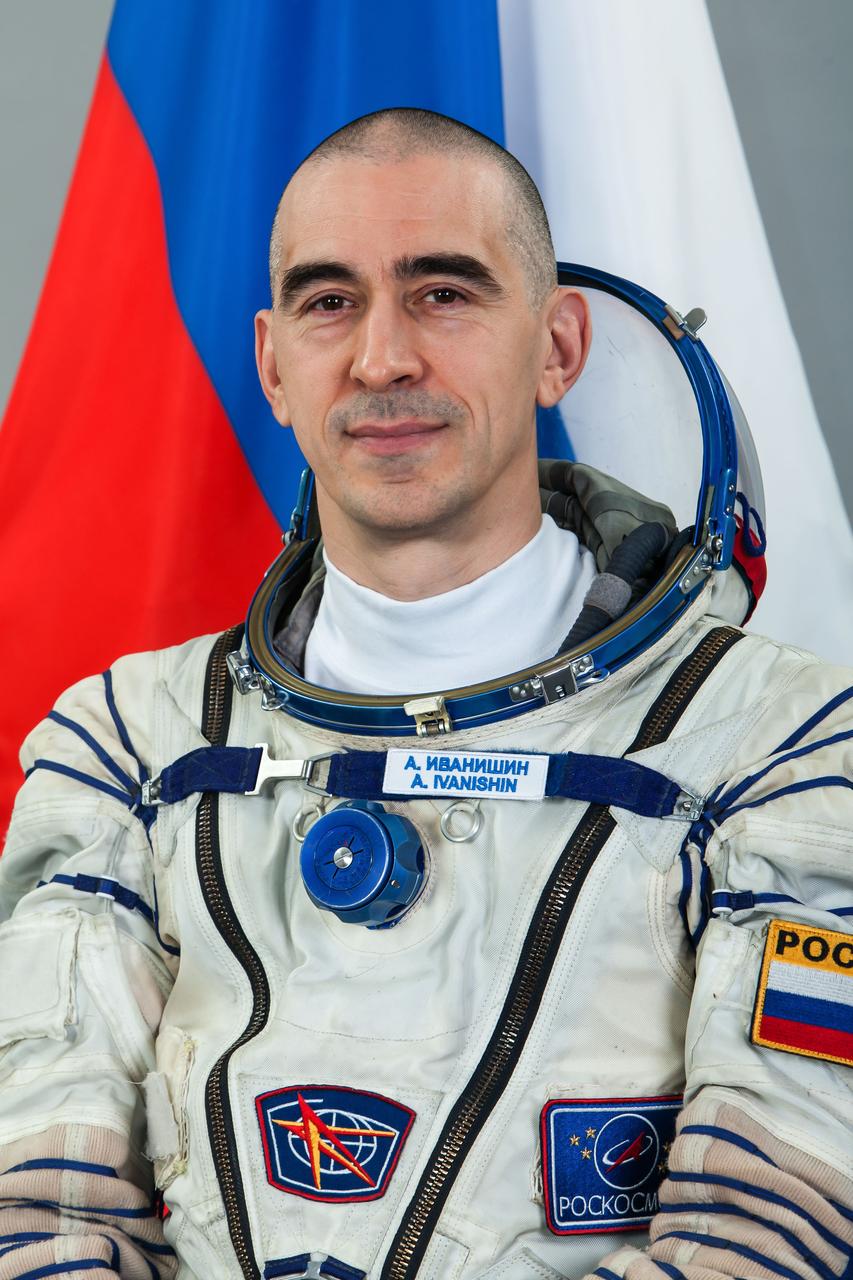 JSC2015e102004 (08/04/2016) --- Official Suited portrait of Expedition 48 Russian cosmonaut Anatoly Ivanishin wearing a Russian Sokol launch and entry suit. He will be Commander of Expedition 49, once Expedition 48 returns to Earth.