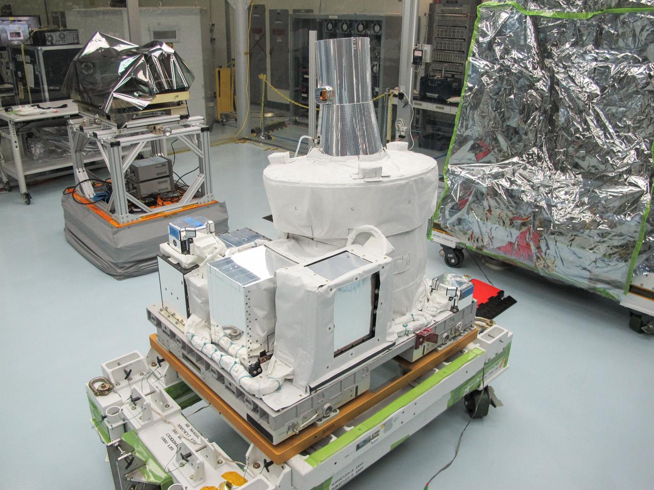 jsc2016e013816 (1/20/2016) --- A view of the SAGE-III Instrument Payload Integrated on EXPRESS Pallet Adapter (ExPA) After Final Sharp Edge Inspection. The role of Stratospheric Aerosol and Gas Experiment III-ISS (SAGE III-ISS) is to provide global, long-term measurements of key components of the Earth's atmosphere. The most important of these are the vertical distributions of aerosols and ozone from the upper troposphere through the stratosphere.