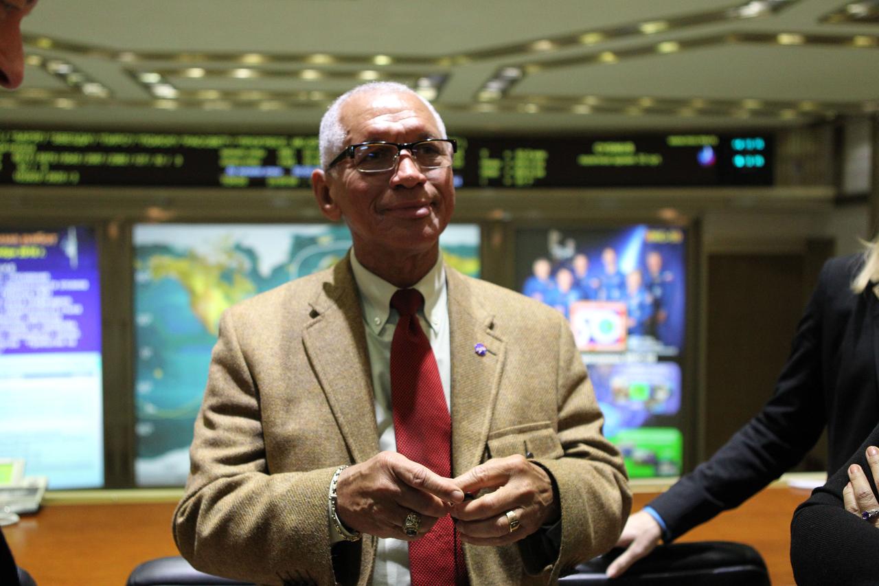 At the Russian Mission Control Center in Korolev, Russia, NASA Administrator Charles Bolden poses for pictures Nov. 20 as he awaited the docking of the Soyuz MS-03 spacecraft to the International Space Station. Aboard the Soyuz were Expedition 50-51 crewmembers Peggy Whitson of NASA, Oleg Novitskiy of the Russian Federal Space Agency (Roscosmos) and Thomas Pesquet of the European Space Agency. NASA/Stephanie Stoll
