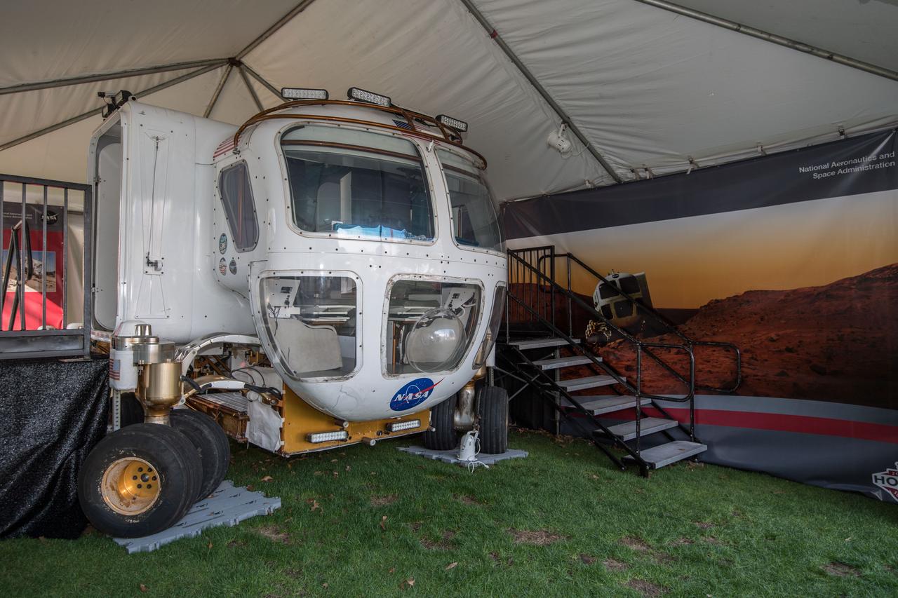 NASA exhibits on display at Super Bowl - NFL Live Event at Discovery Green.  Photo Date: January 26, 2017.  Location: Discovery Green - Houston, TX.  Photographer: Robert Markowitz