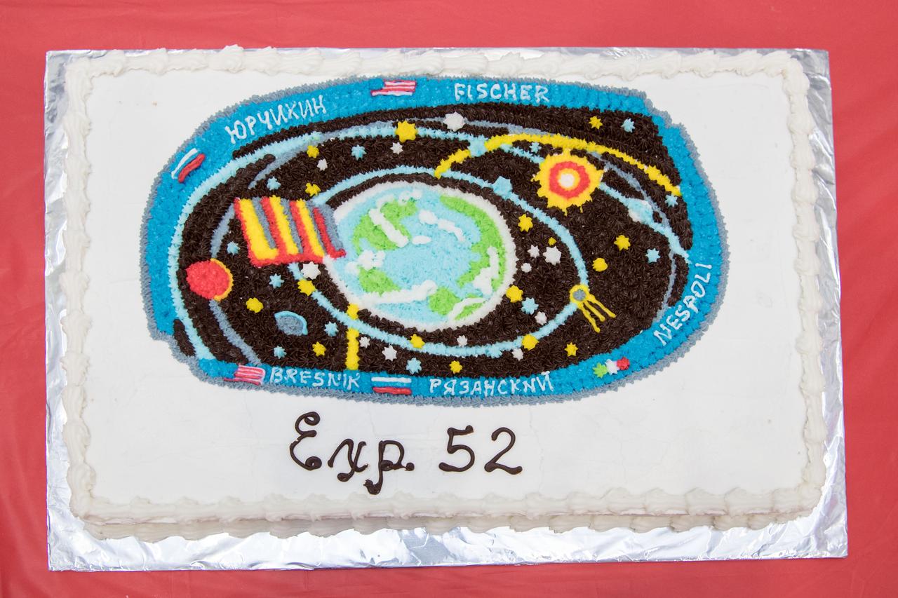 jsc2017e011719 (01/31/2017) --- Expedition 52 cake cutting ceremony at the Johnson Space Center on Jan. 31, 2017.
