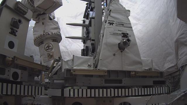 jsc2017e088397 (7/3/2017) --- Multiple User System for Earth Sensing (MUSES) is the first multi-user facility on an ISS ExPRESS Logistics Carrier (ELC). The facility primarily serves as a platform for earth-viewing sensors and other technologies requiring long-term access to the space environment.