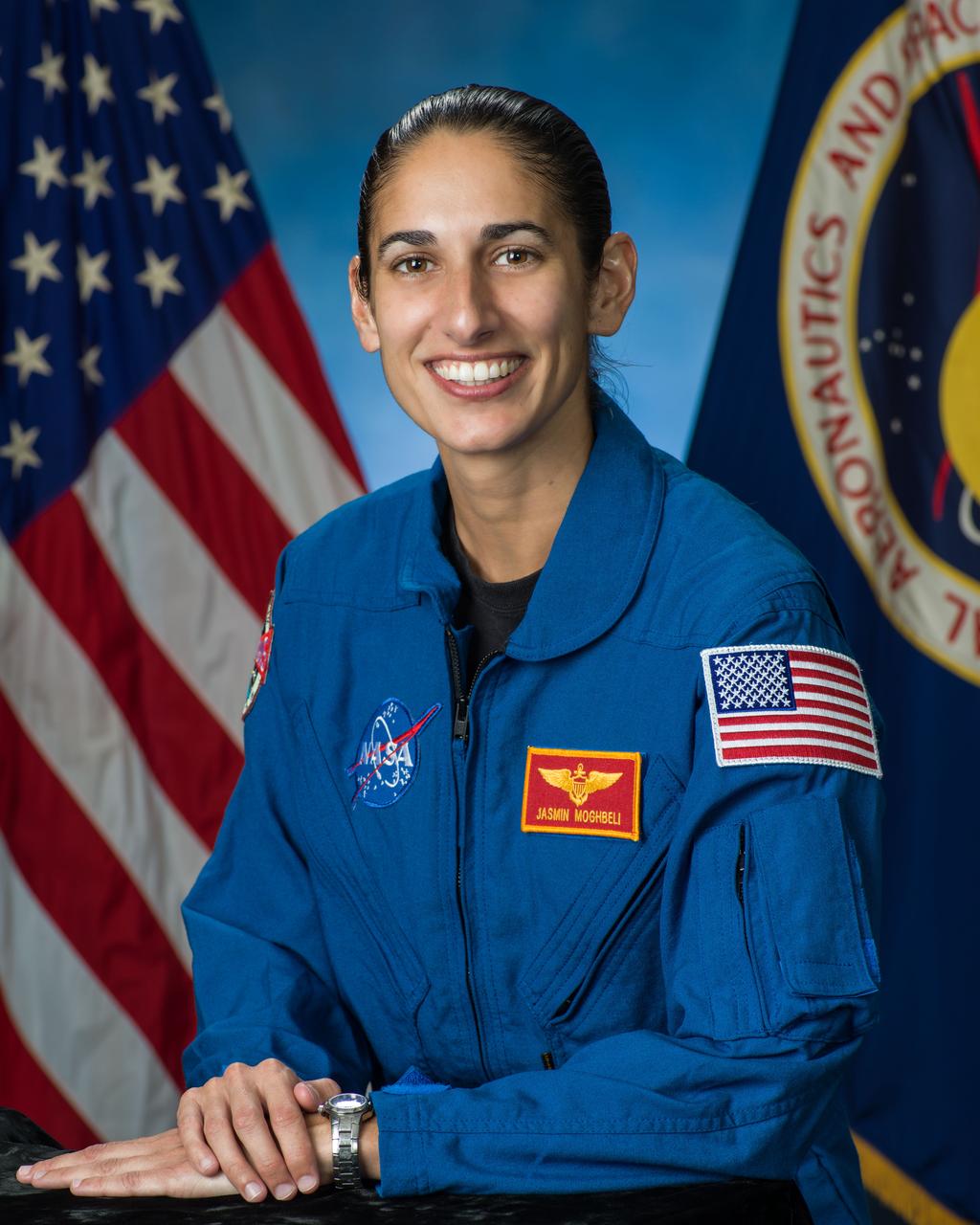 jsc2017e116310 (Sept. 15, 2017) --- 2017 NASA Astronaut Candidate Jasmin Moghbeli.