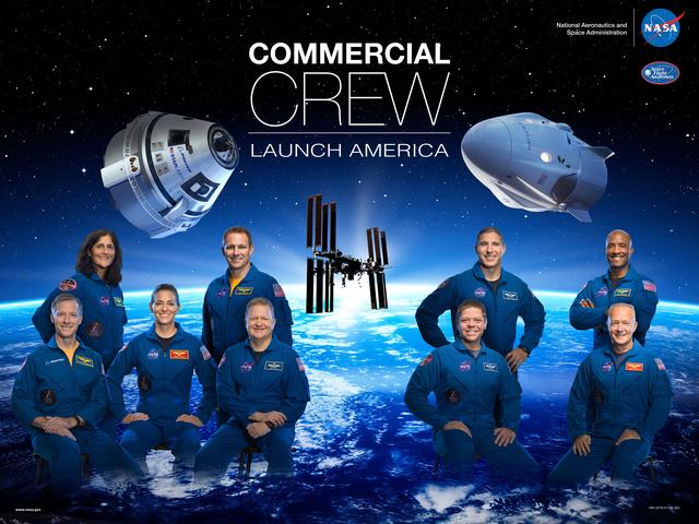 NASA image: Commercial Crew Poster.