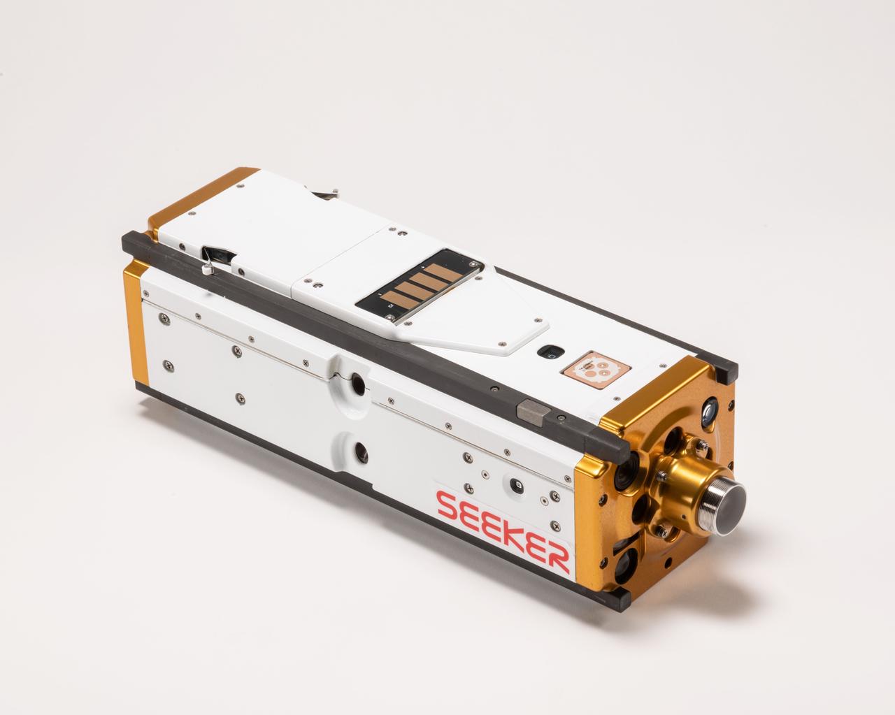 jsc2019e022267 (3/8/2019) --- Seeker and its communication link, called Kenobi CubeSat Vehicles. Seeker is an automated extravehicular free-flying inspector CubeSat. The primary objective of the Seeker mission is to demonstrate a path toward an inspection capability for future crewed space missions. The Seeker investigation flies the robot on basic maneuvers to take high-resolution images of the Cygnus resupply vehicle after it leaves the International Space Station (ISS).