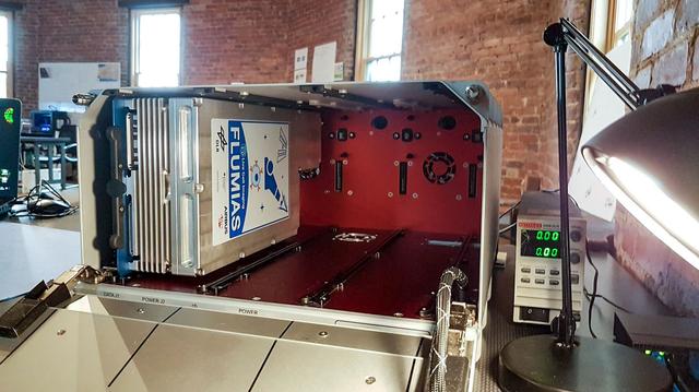 jsc2019e051830 --- FLUMIAS-DEA miniaturized fluorescence microscope loaded in TangoLab-2.   Image courtesy of: Airbus