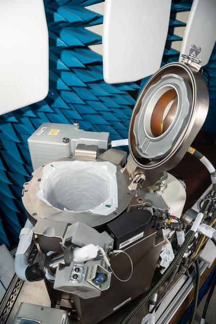 NASA image: ISS Universal Waste Management System, Unit 1 during EMI/EMC Testing