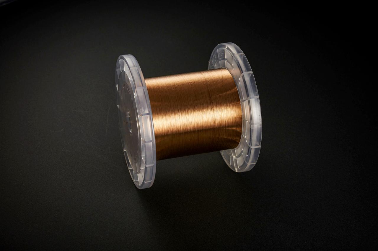 jsc2020e040942 (4/18/2015) --- Copper zirconium alloy wire.  The Exposure Experiment of Copper-Zirconium Antenna Metal Mesh to the Space Environment (ExHAM-Antenna Metal Mesh) investigation tests how well an antenna metal mesh, made from copper and zirconium, performs in the space environment in low-Earth orbit (LEO). While in space, the antenna metal mesh is exposed to cosmic rays and atomic oxygen in the LEO space environment - which can degrade antenna performance. Image Credit: NGK Insulators, Ltd., Taiyo Wire Cloth Co., Ltd., Technosolver Corporation, Koyo Materica Corporation, JAXA..