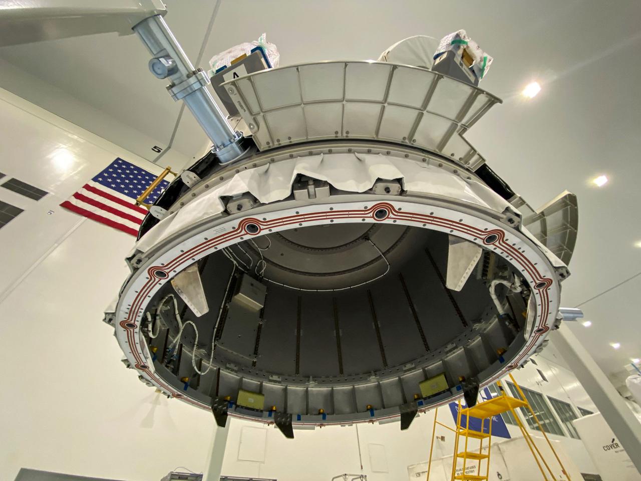 jsc2020e044494 (10/1/2020) --- A preflight view of the Nanoracks Airlock. The Nanoracks Bishop Airlock (Nanoracks Airlock) is the first-ever commercially owned and operated airlock on the International Space Station. It provides a variety of capabilities including jettisoning of payloads such as Cubesats, deployment of external payloads, support for small exterior payloads and locker-sized internal payloads, recovery of external on-orbit replaceable units (ORUs), and the ability to move hardware outside in support of extravehicular activities (EVAs). It is approximately five times larger than the Japanense Experiment Module (JEM) Airlock so it can accommodate more and larger payloads. The Airlock’s capabilities support many different types of scientific investigations.