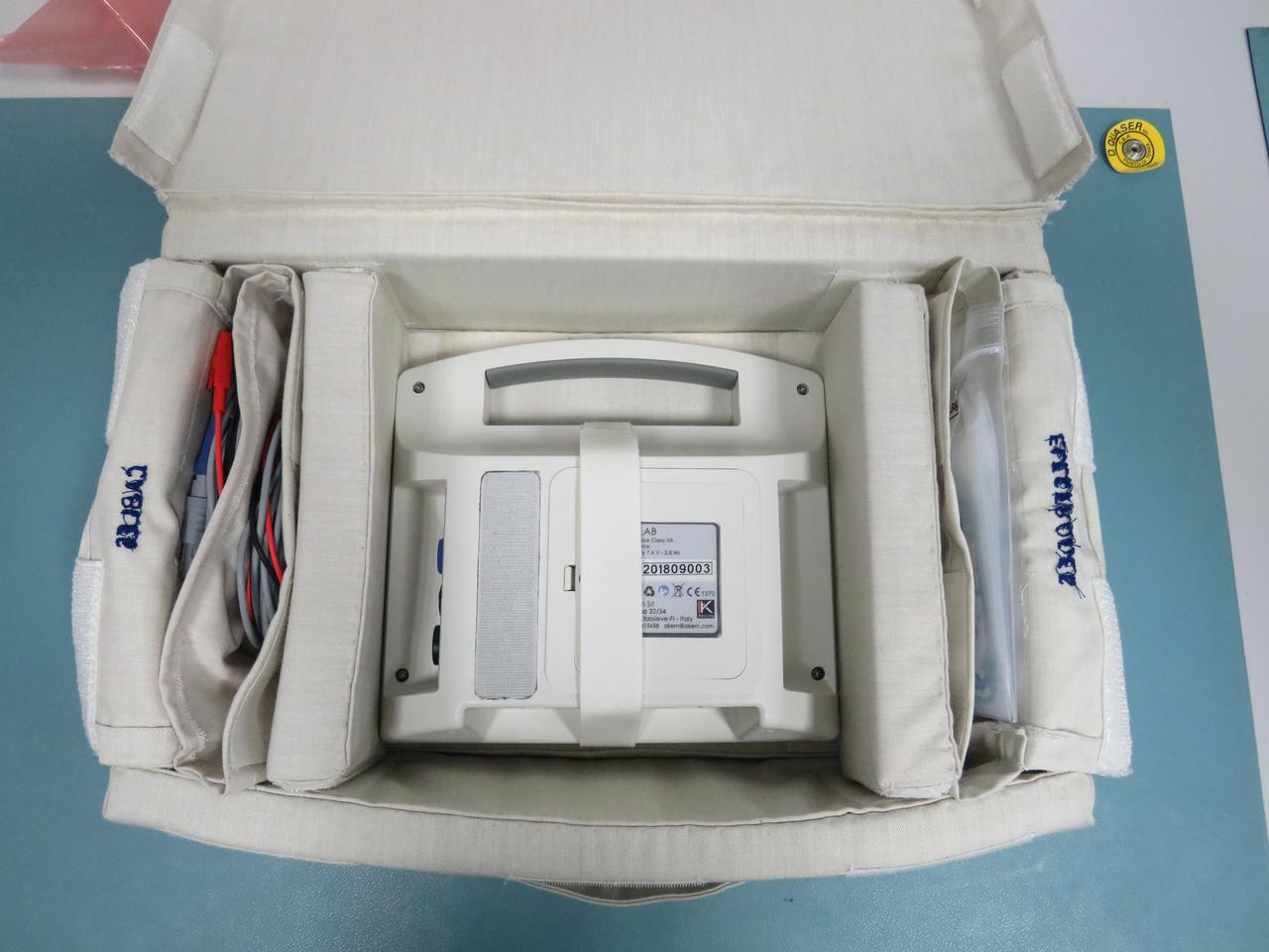 jsc2021e009427 (1/23/2019) --- A preflight view of Nutrition Monitoring for the International Space Station (NutrISS) inside its pouch.  Image courtesy of the Italian Space Agency (ASI).