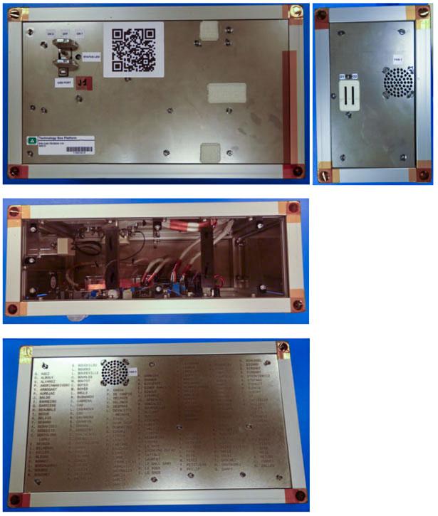 jsc2021e029746(7/13/2021) --- A preflight view of the TECHNOLOGY BOX platform. The main objective of Technology Box (Tetr’ISS) is to conduct experiments gathered in support equipment called ‘Platform’, to illustrate science principles based on physics and chemistry. For this mission Tetr’ISS contains the Chladni’s Figures experiment: a physical science experiment to observe the sound waves in 3D thanks to fine particles organized according to nodes and antinodes.