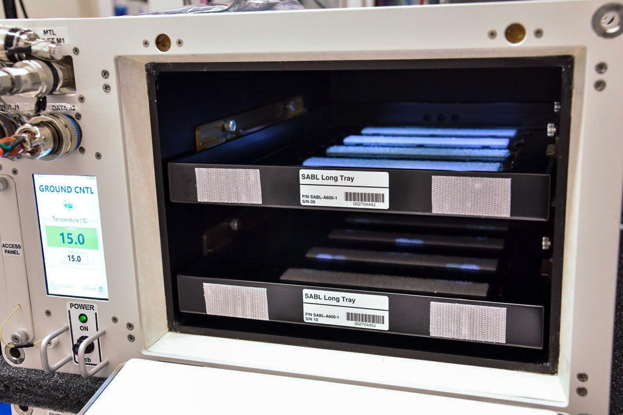 jsc2021e037286 (5/21/2021) --- A preflight view of the SALI incubator. The Space Automated Lab Incubator (SALI) supports a wide variety of investigations in the life, physical, and material sciences, focusing on research on biological systems and processes. SALI accommodates multiple sample packs or habitats and also serves as back-up cold stowage.