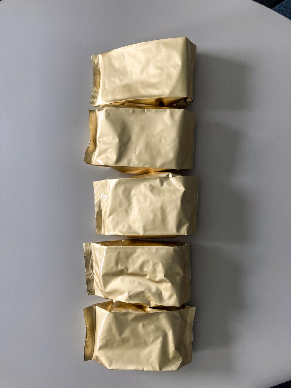 jsc2021e037880 (3/11/2021) --- A preflight photo of the five seed packages of the Seeds and Martian Yeast investigation. Seeds are flown to the International Space Station (ISS) and back to Earth. The main objective of the investigation is to engage a significant number of students in primary and secondary schools in growing samples of space flown and non-space flown seeds. This activity aims to raise awareness about the continuous decline of species, and promote the importance of biodiversity and nature. Image Courtesy DLR.