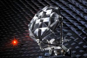 jsc2021e048036 (10/22/2021) --- A preflight view of COWVR during EMC Testing. Space Test Program-Houston 8-Compact Ocean Wind Vector Radiometer (STP-H8-COWVR) demonstrates on-orbit use of a new terrestrial microwave meteorological sensor. It is designed to deliver accurate sea surface wind direction and speed data that are critical to naval surface operations and forecasting and tracking hurricanes and typhoons. Image courtesy of JPL.