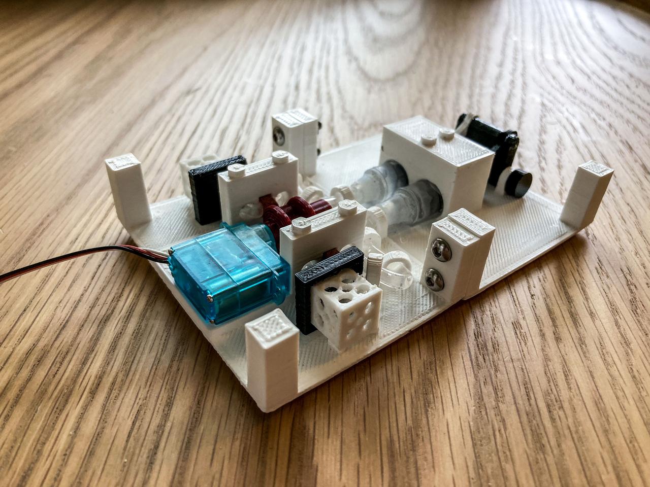 jsc2022e042480 (5/19/2022) --- An early iteration of the experiment hardware for the Biopolymer Research for In-Situ Capabilities investigation, launching aboard SpaceX’s 25th commercial resupply services mission to the International Space Station. Biopolymer Research for In-Situ Capabilities looks at how microgravity affects the process of creating biopolymer soil composite (BSC), a concrete alternative made by mixing an organic compound and silica, which is found in lunar and Martian dust. Image courtesy of James Wall.