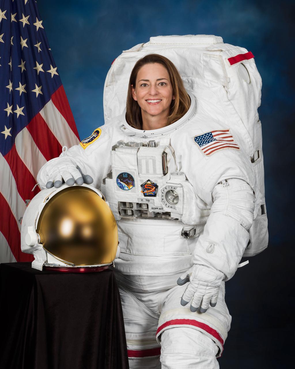 jsc2022e042623_alt (May 19, 2022) -- NASA Astronaut Nicole Mann photographed in the extravehicular mobility unit spacesuit.