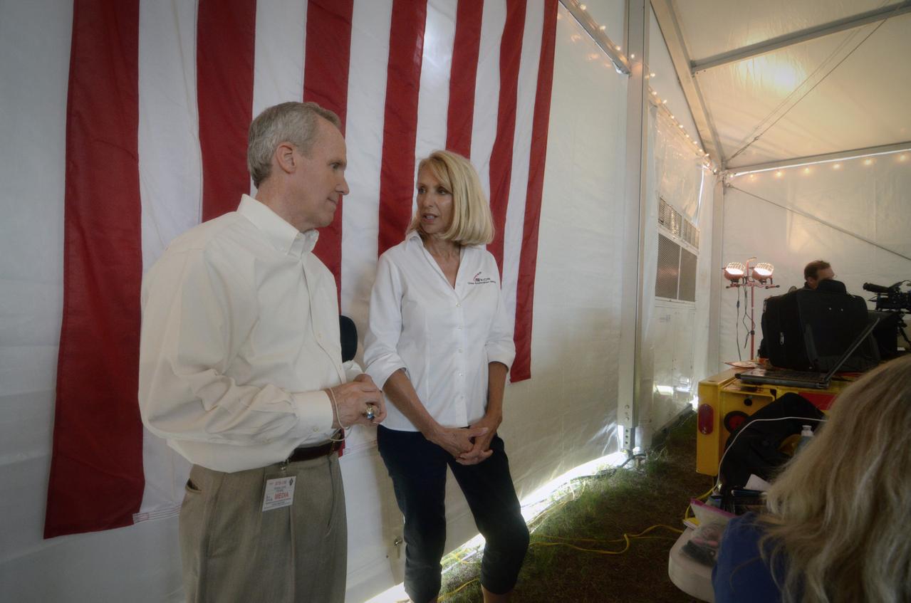 The Orion crew module flown on NASA’s Pad Abort-1 (PA-1) flight test is shown on display at an event at Kennedy Space Center in Florida on July 8, 2011 before moving into the Operations &amp; Checkout (O&amp;C) Building.  Part of Batch image transfer from Flickr.